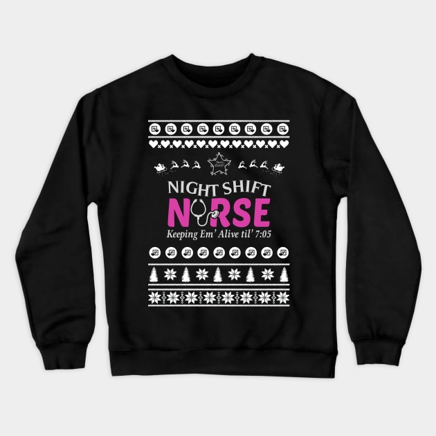 Merry Christmas Nurse Crewneck Sweatshirt by bryanwilly